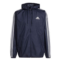 adidas Primegreen Essentials 3-Stripes Windbreaker Jacket 'Navy' GK9028