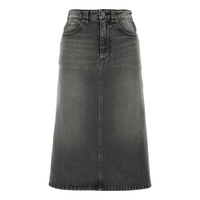 (WMNS) Balenciaga FW21 A Line Skirt 'Washed Grey Denim' 646913TBP477767