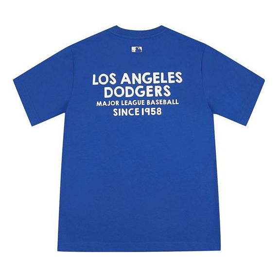 MLB LA Dodgers Los Angeles Dodgers Basic Printing Round Neck Short Sleeve Unisex Blue 31TS04031-07U