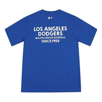 MLB LA Dodgers Los Angeles Dodgers Basic Printing Round Neck Short Sleeve Unisex Blue 31TS04031-07U