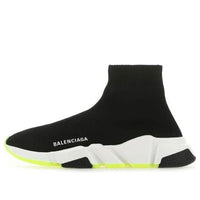 (WMNS) Balenciaga Speed Sneaker 'Black Neon Yellow' 587280W2DB91016