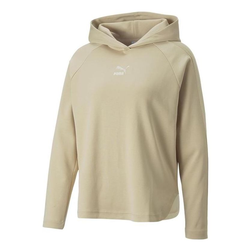 (WMNS) PUMA T7 Hoodie 'Beige' 537573-67