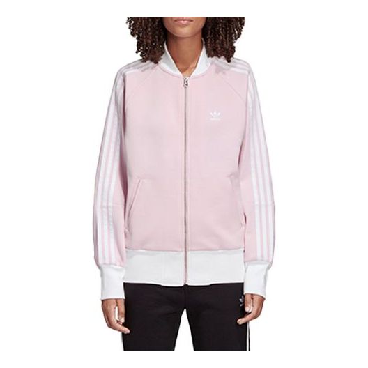 (WMNS) adidas originals Outlayer Printing Sports Jacket Pink DY0878