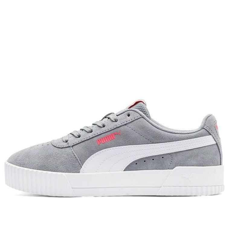 (WMNS) PUMA Carina Suede White/Grey/Red 369864-05