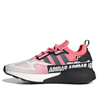 (WMNS) adidas ZX 2K Boost 'Wordmark Heel Stripe - Semi Solar Red' FX7049