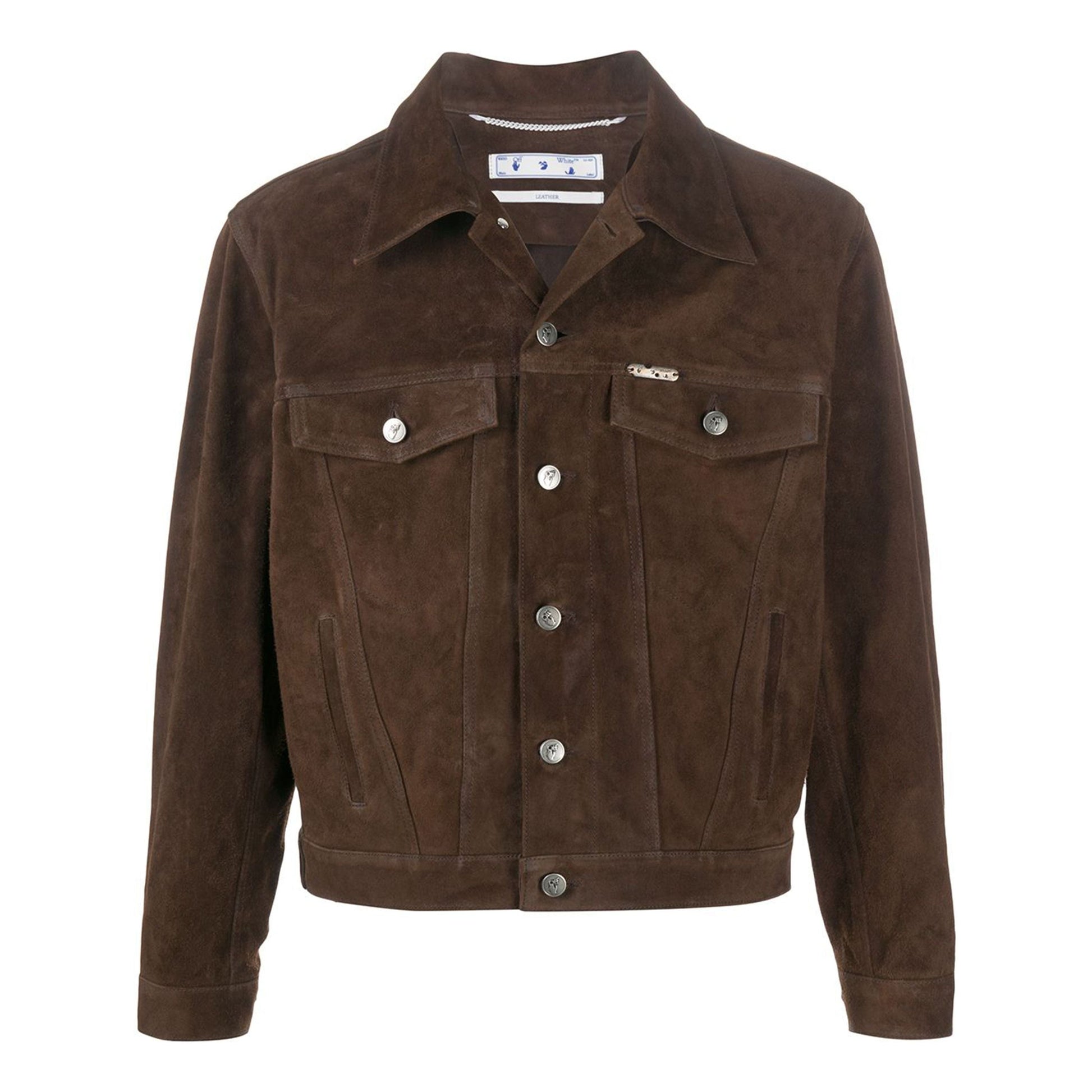 Off-White Arrows Classic Pattern Jacket Brown OMJA049F20LEA0016001