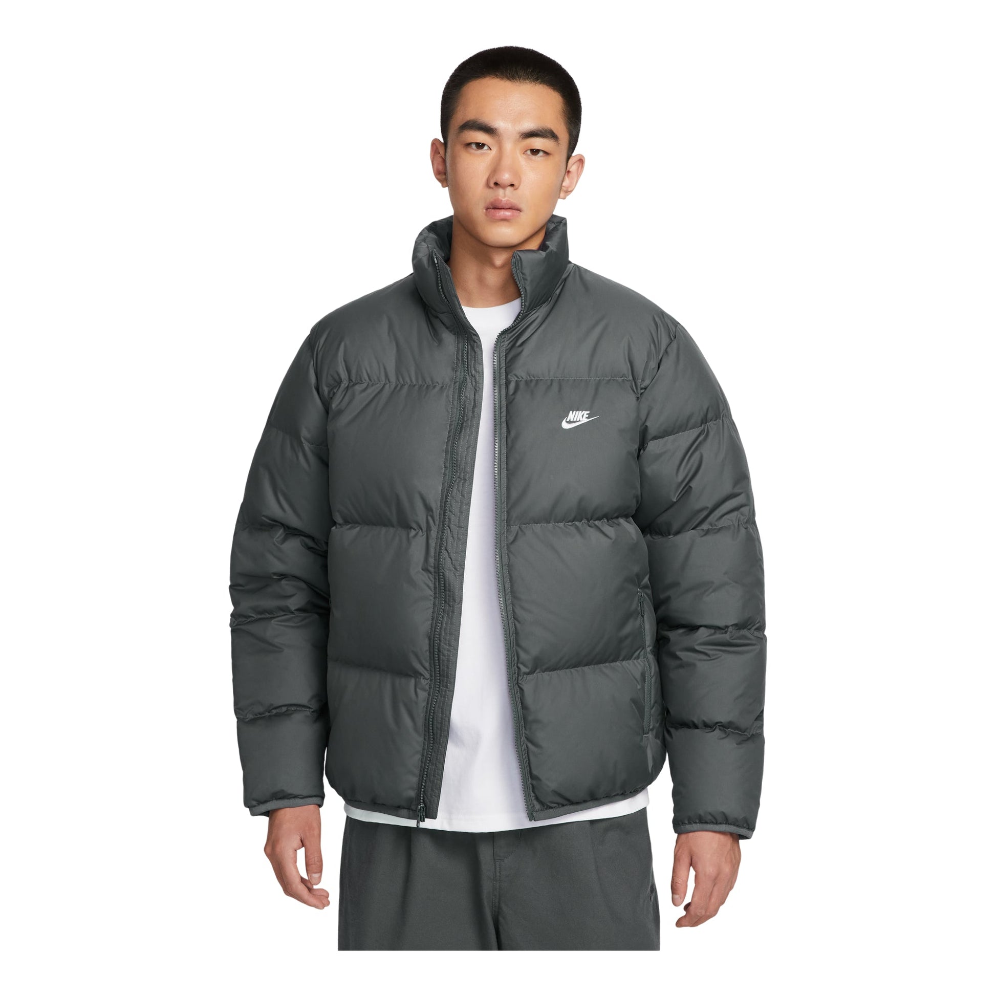 Nike Sportswear Club Therma-FIT Puffer Jacket 'Iron Grey White' IB2976-068