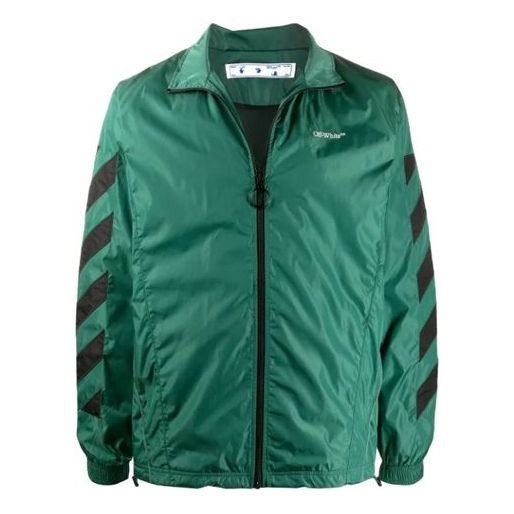 Off-White Diagonal Stripes Embellished Jacket OMEA233E20FAB0025701