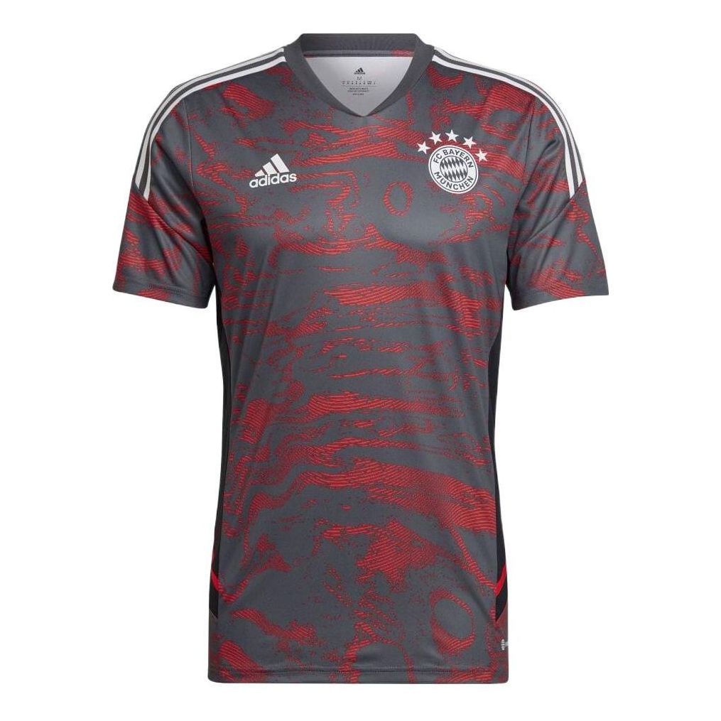 adidas FC Bayern Condivo 22 Training Jersey 'Red Grey' HF1391