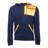 adidas neo Colorblock logo Printing hooded Casual Sports Jacket Blue FQ2097