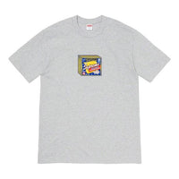 Supreme FW19 Week 7 Cheese Tee Printing Short Sleeve Unisex Gray SUP-FW19-759