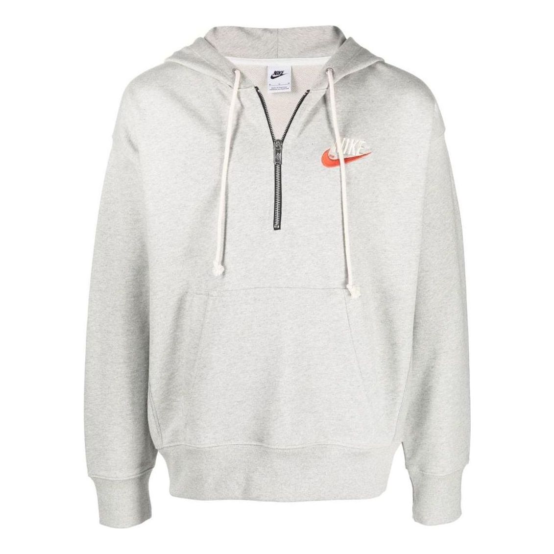 Nike Sportswear French Terry Pullover Half-zip Hoodie 'Grey' DM5279-050