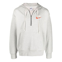 Nike Sportswear French Terry Pullover Half-zip Hoodie 'Grey' DM5279-050