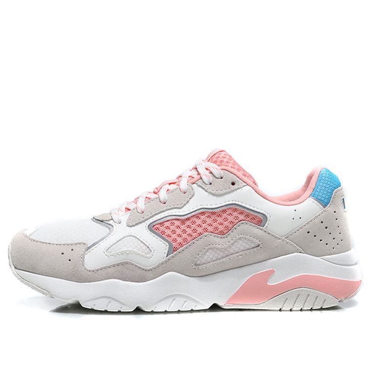 (WMNS) Li-Ning Reverses Classical Light Leisure Low 'White Grey Pink' AGCN378-3