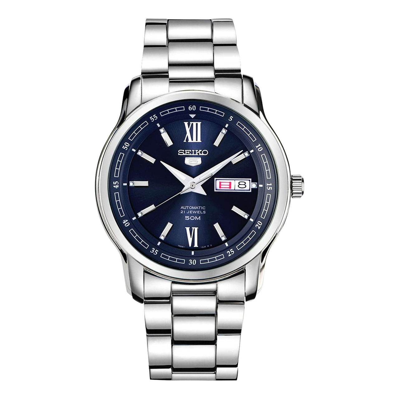Men's SEIKO No. 5 Mechanical Automatic Watch Blue SNKP17K1