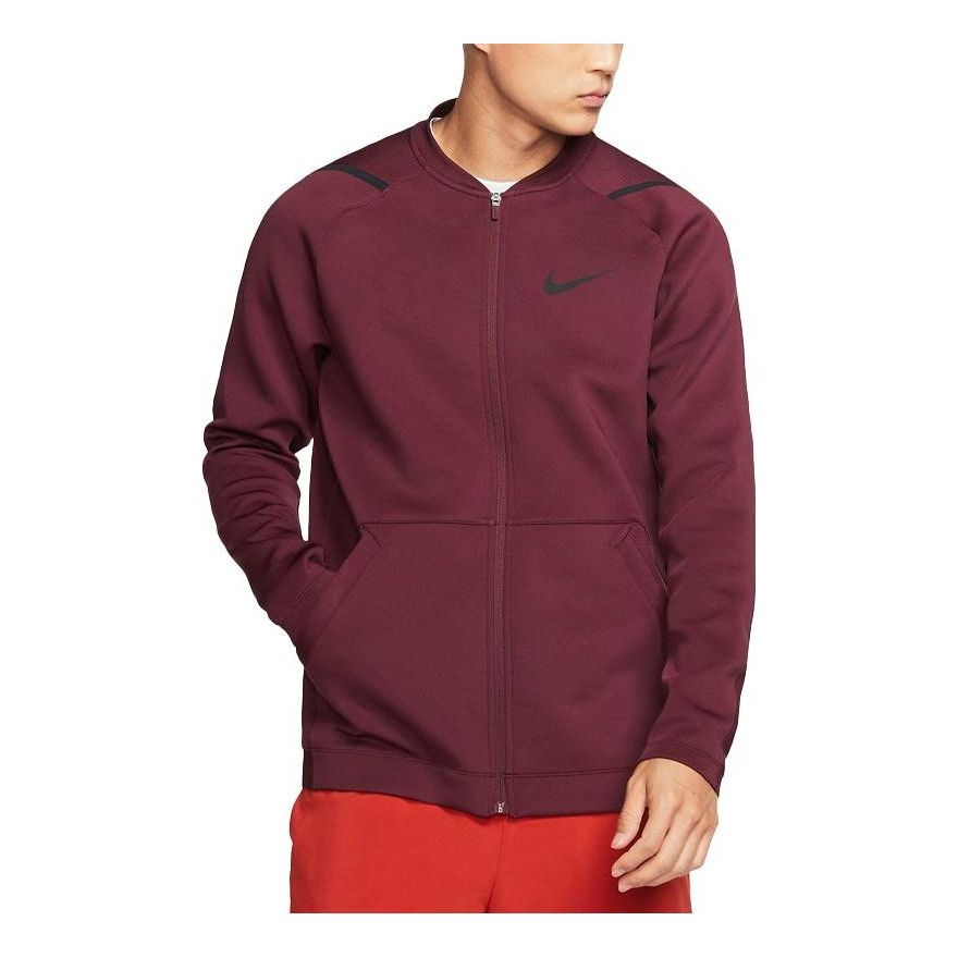 Nike fleece zipped jacket 'Maroon' BV5569-681