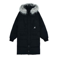 New Balance Casual Trend Long Down Jacket Asia Sizing 'Black White' AMJ24374-BK