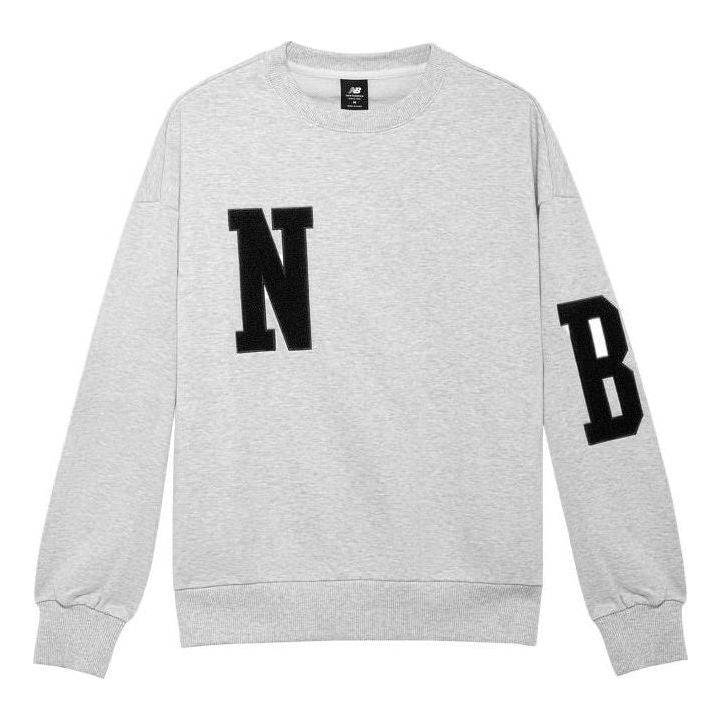New Balance Casual Sweatshirts Asia Sizing 'Grey' AMT23331-DLE