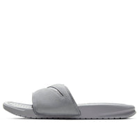 (WMNS) Nike Benassi Jdi Leather SE Gray Slippers AQ8651-002