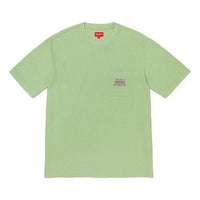 Supreme FW19 Week 2 Waffle Pocket Tee Short Sleeve Unisex Green SUP-FW19-291