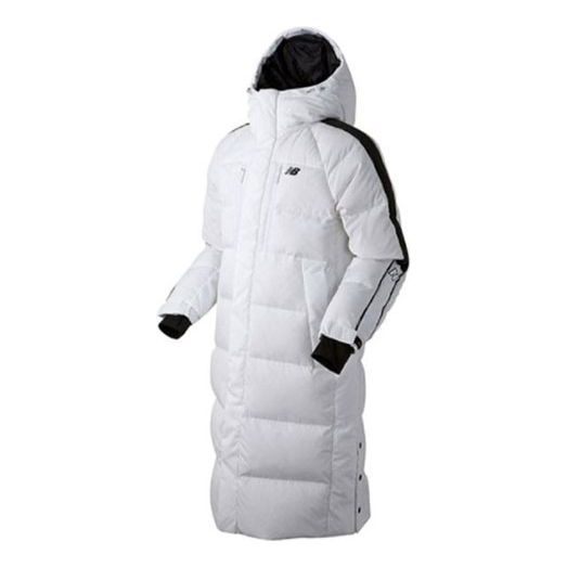 New Balance Warm Down Parka Asia Sizing 'White Black' NP943033-10