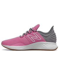 New Balance Fresh Foam Roav Tee Shirt Grey Pink Kids GEROVTC