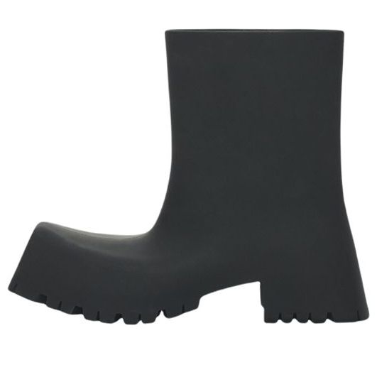 (WMNS) Balenciaga 50mm Trooper Rubber Boots 'Black' 679326W0FO81000