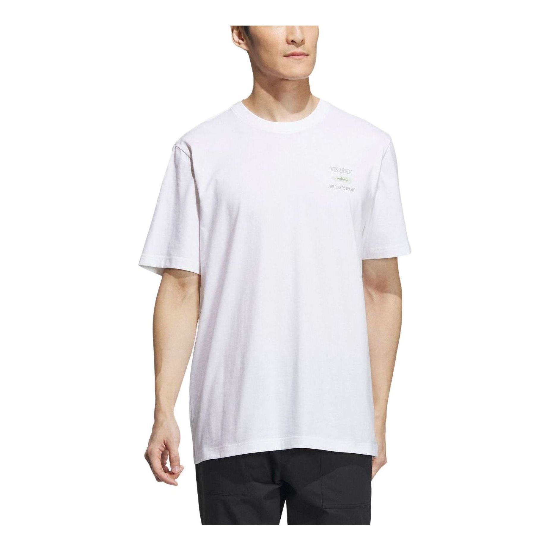 adidas Terrex Short Sleeve Outdoor Ocean Graphic T-shirt 'White' IU1280
