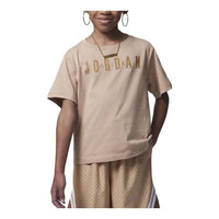 (GS) Air Jordan Post Up Boxy Tee 'Brown' FV3296-200