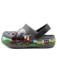 (GS) Crocs Fun Lab Train Band Clogs 'Grey Multi' 205516-0DA