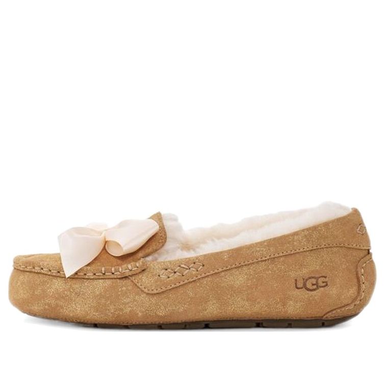 (WMNS) UGG Ansley Bow Glimmer 'Chestnut' 1125830-CHE