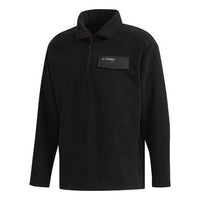 adidas Xplr Flpullover Pocket Zipper Stand Collar Pullover Black EH4984