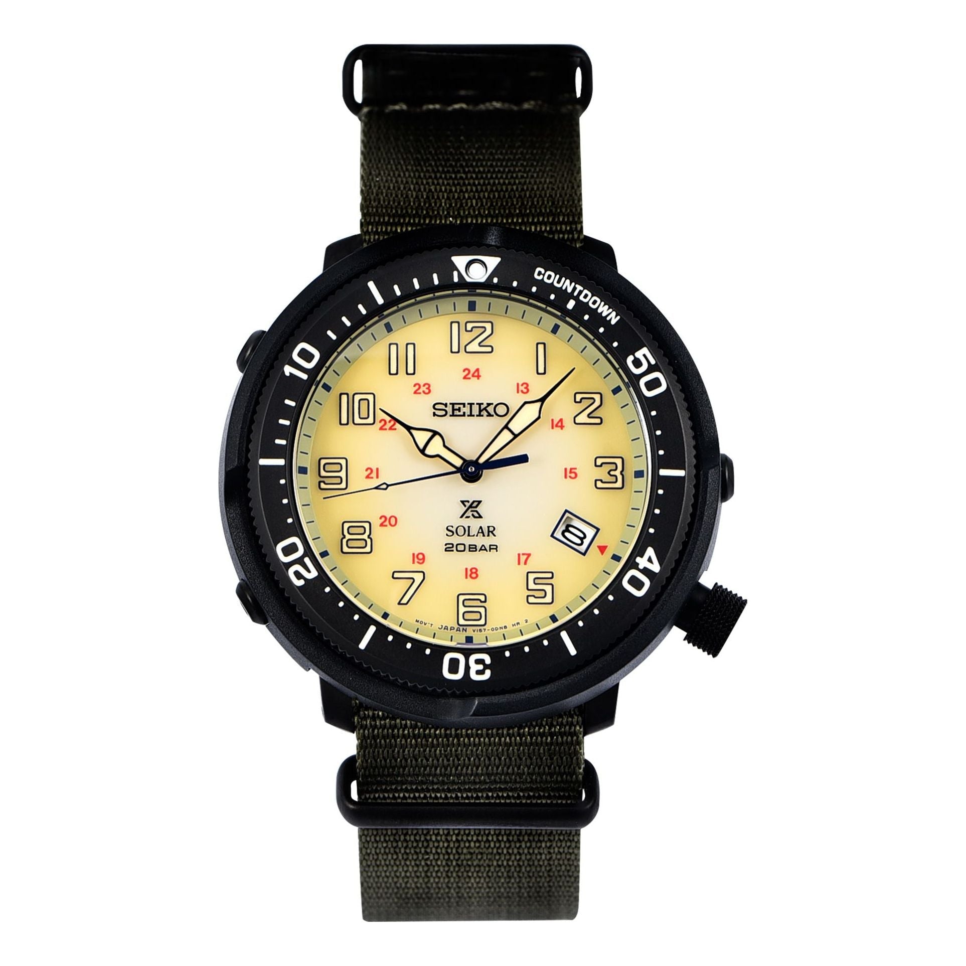 SEIKO Sports Solar Energy quartz Black Yellow SBDJ029J1