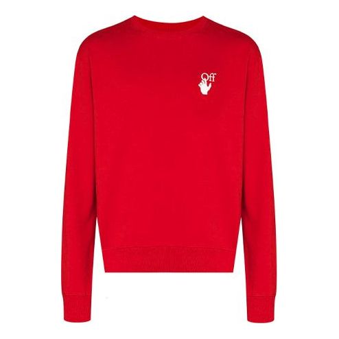 Off-White Pascal Arrows Pascal Arrow Round Sweat Shirt Men's Red OMBA025F20FLE0042501