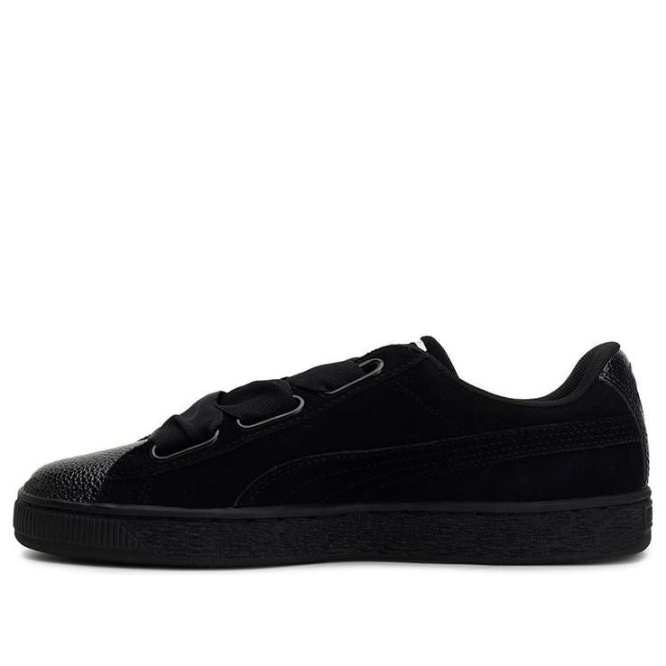 (WMNS) PUMA Suede Heart Bubble 'Black White' 366441-01