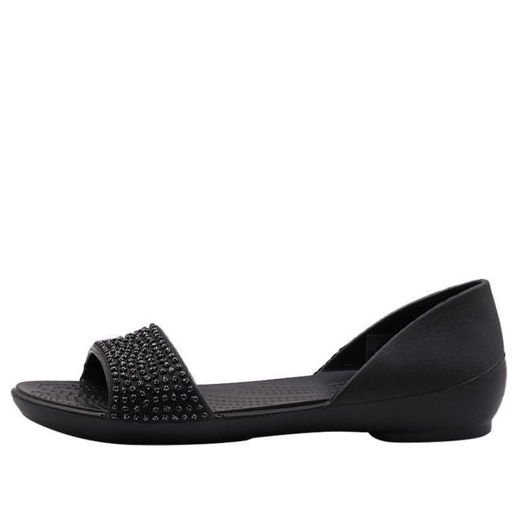 (WMNS) Crocs Lina Embellished D'Orsay Flat 'black' 204361-060