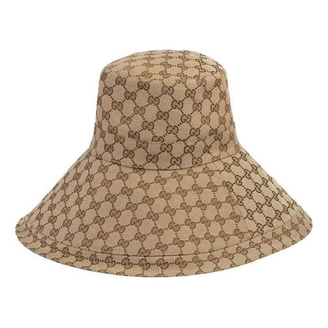 Gucci GG Canvas Wide Brim Hat 'Beige/Ebony' 631958-KQW00-9700