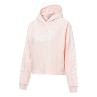 (WMNS) PUMA Amplified Cropped Hoodie 'Pink' 583808-17