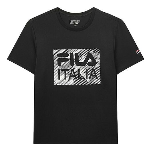FILA LOGO Minimalistic Short Sleeve Black F11M028132F-BK