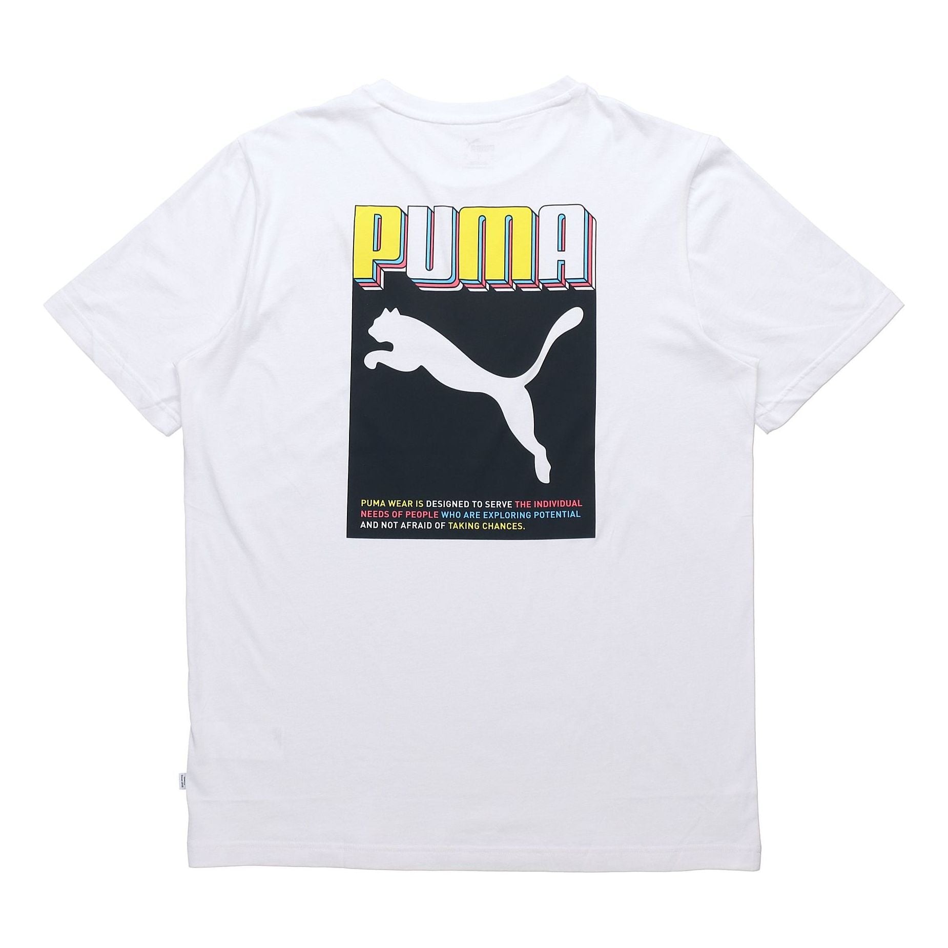 PUMA Celebration Graphic Logo Short Sleeve TEE White 586040-02