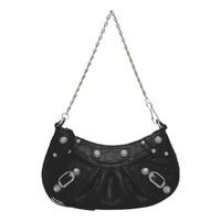 (WMNS) Balenciaga Le Cagole Mini Bag With Chain Crocodile Embossed 'Black' 69581423EJY1000