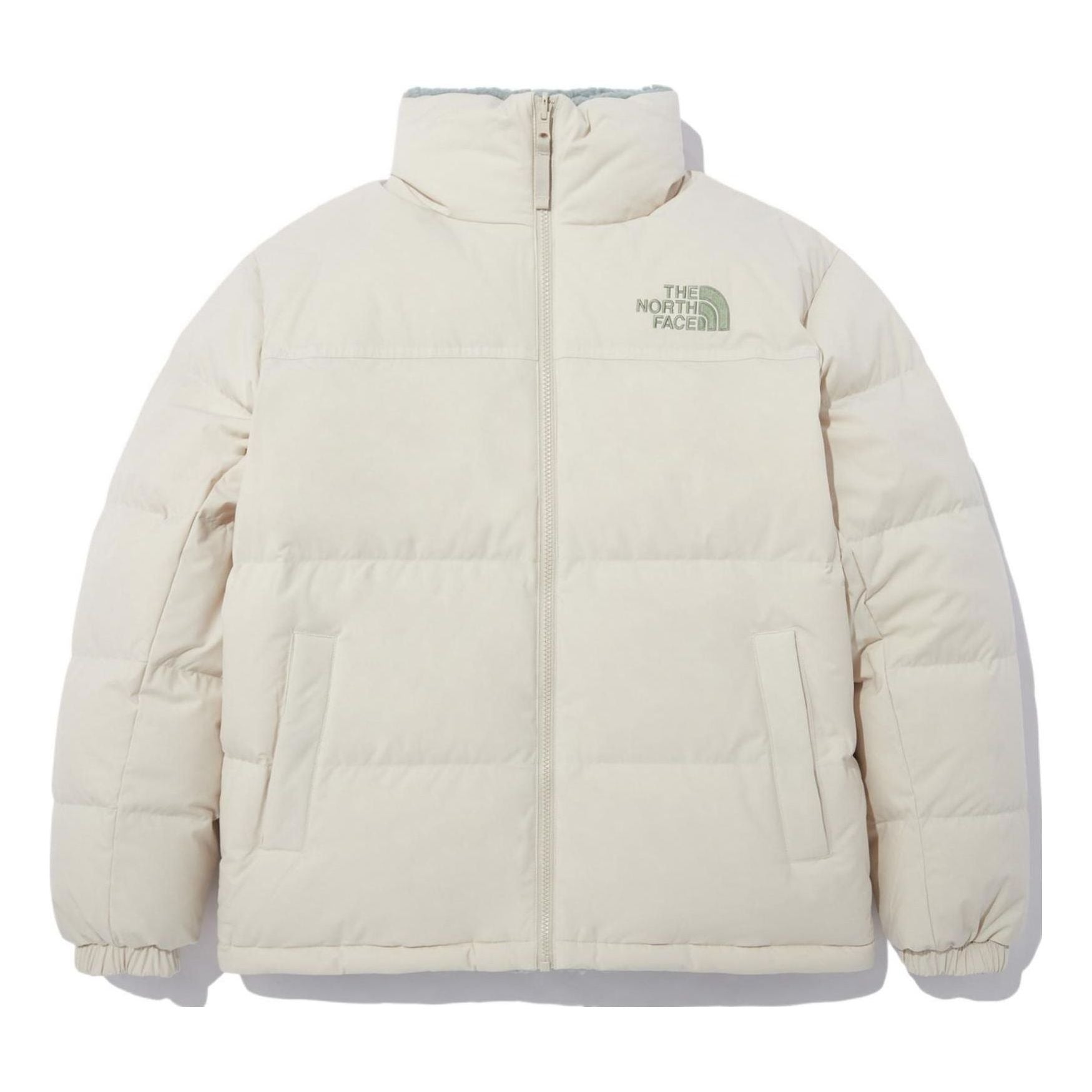 THE NORTH FACE Logo Winter Puffer Jacket 'Beige' NJ1DN77D