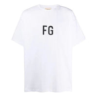 Fear of God Classic FG Colorful Reflective Logo Large Short Sleeve Unisex White FOG-FW19-79