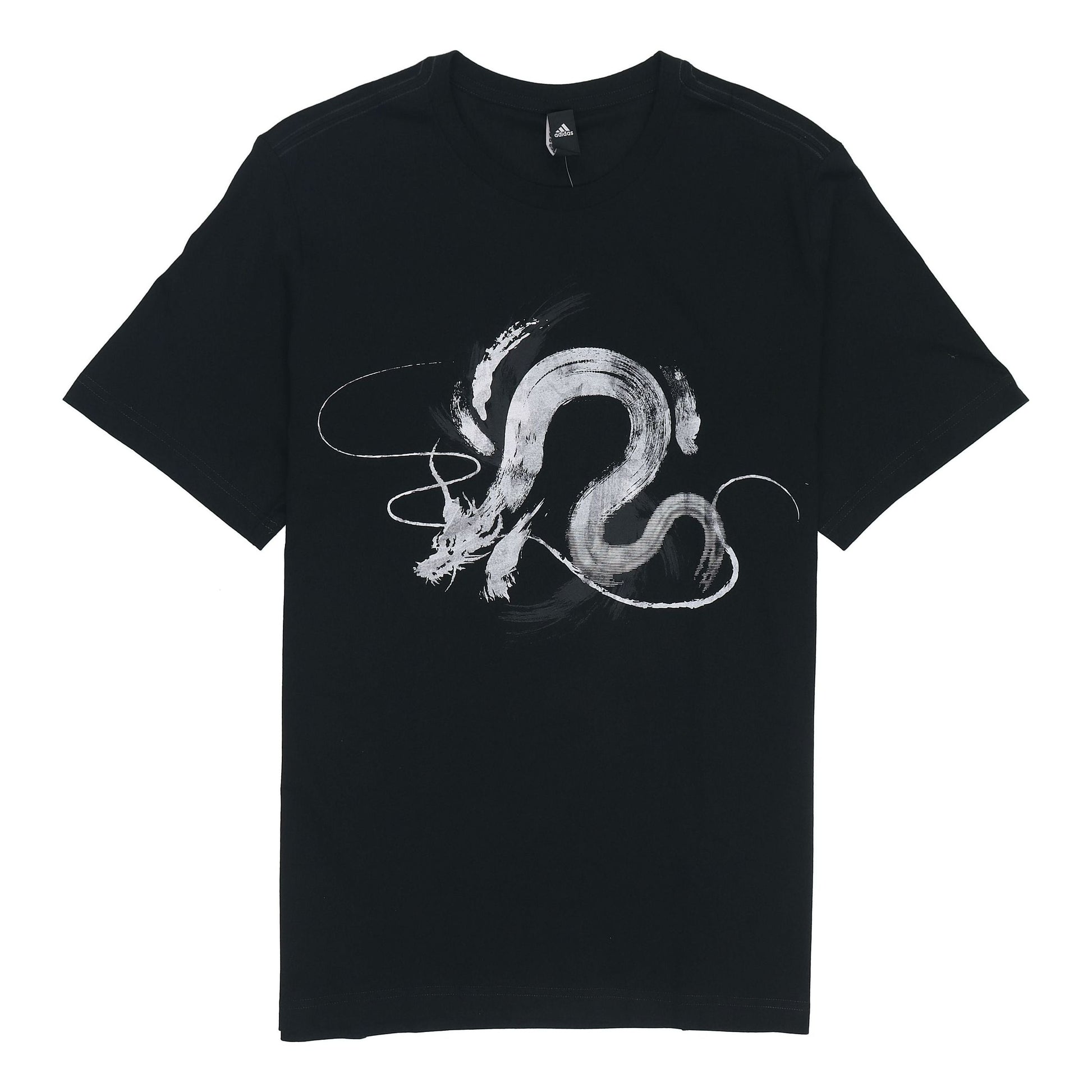 adidas WJ T GFX Series Printing Athleisure Casual Sports Round Neck Short Sleeve Black GP0903