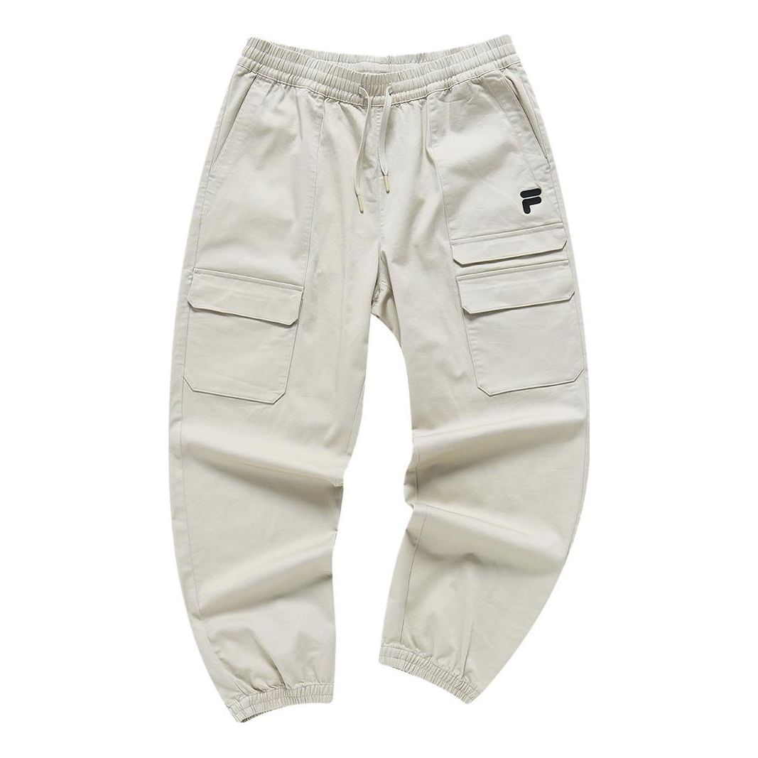 FILA FUSION Logo Long Pants 'Beige' T11M311807F-BN