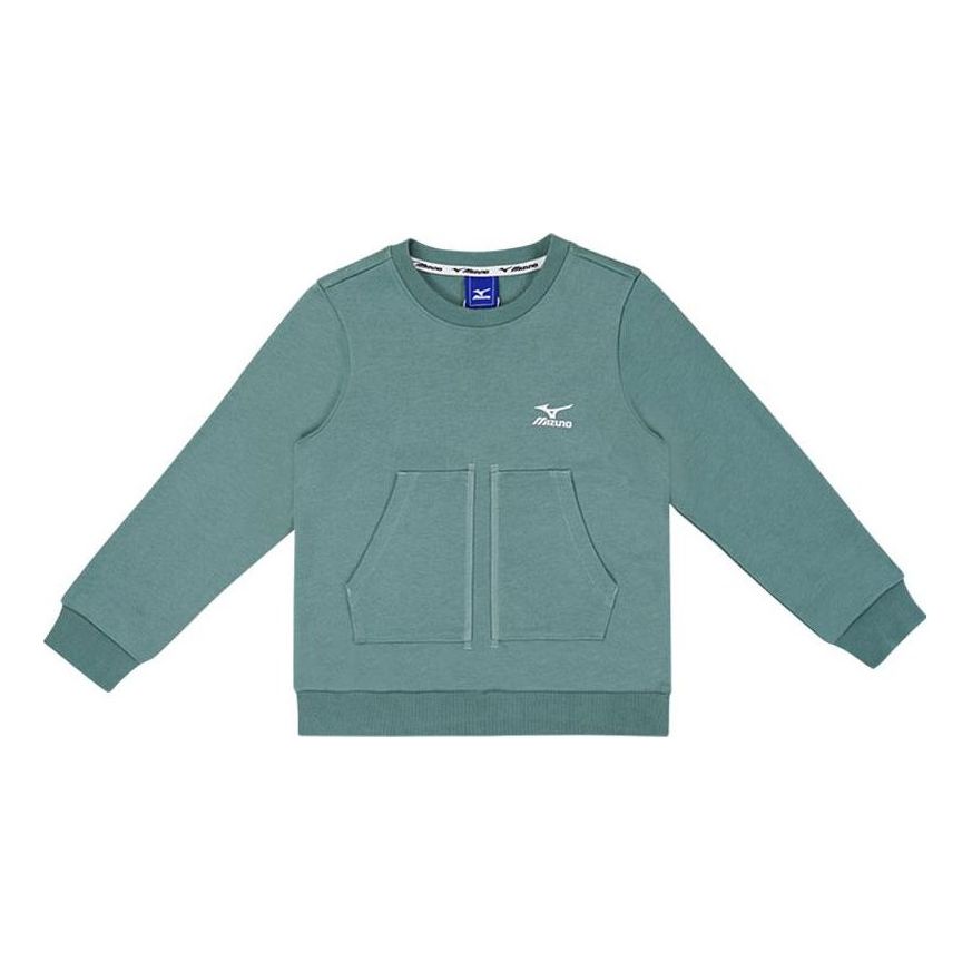 (GS) Mizuno Logo Classic Sweater 'Teal' 32CA3912