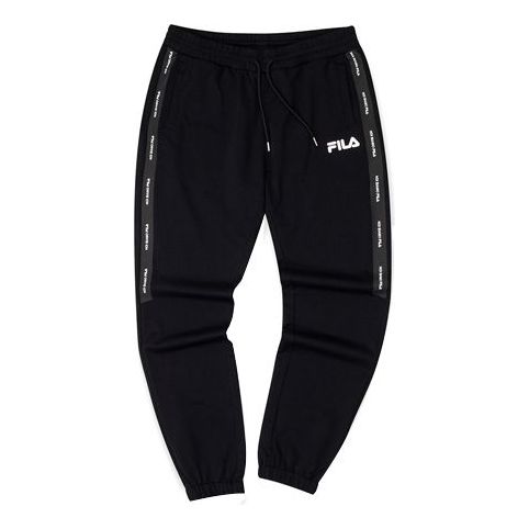 (WMNS) FILA FUSION Knit Athleisure Casual Sports Long Pants Black T11W031607F-BK