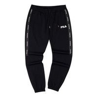 (WMNS) FILA FUSION Knit Athleisure Casual Sports Long Pants Black T11W031607F-BK