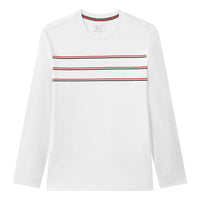 FILA Stripe Casual Sports Long Sleeves White F11M041206F-WT