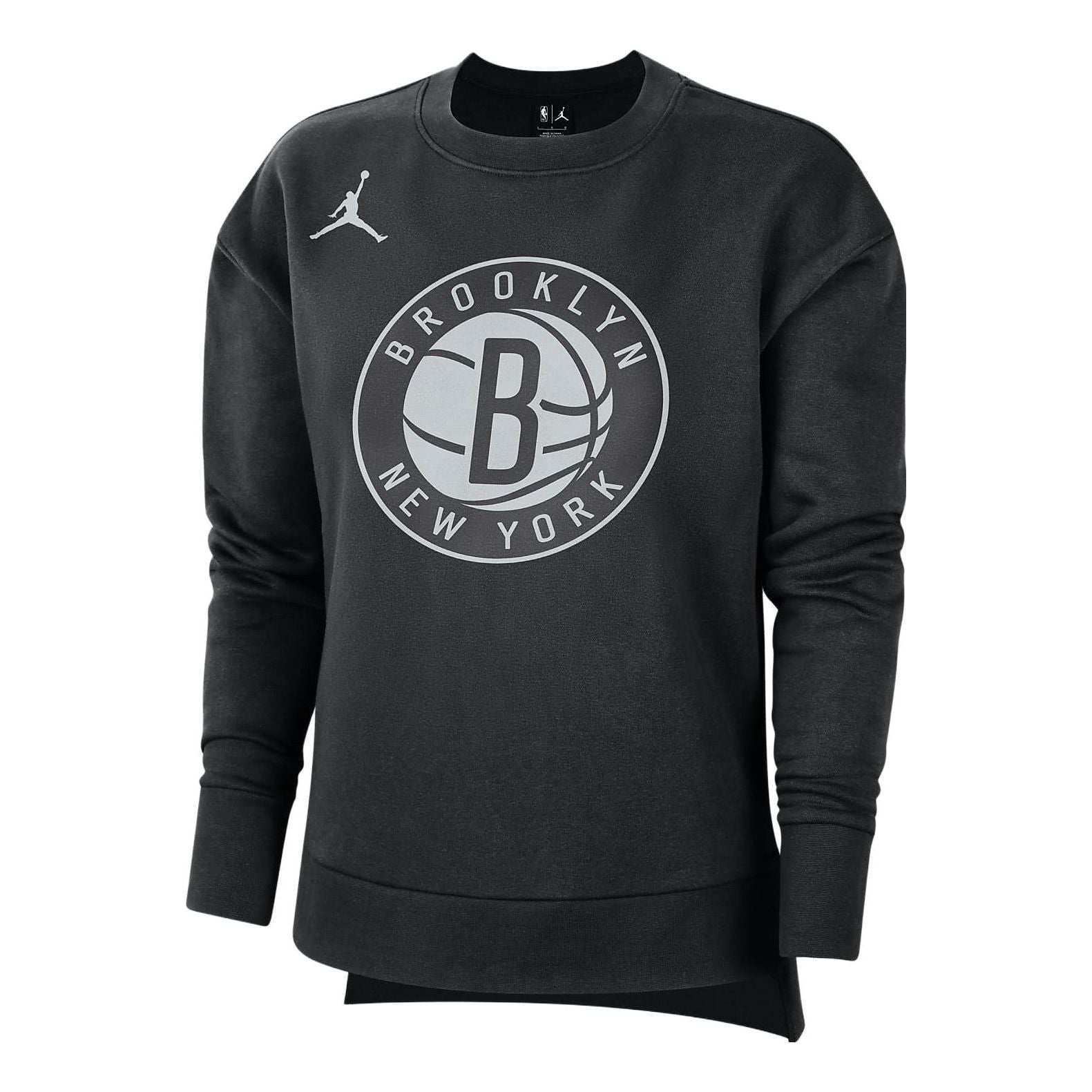 (WMNS) Air Jordan x NBA Brooklyn Nets Courtside Statement Long Sleeve T-Shirt 'Black' DO0192-010